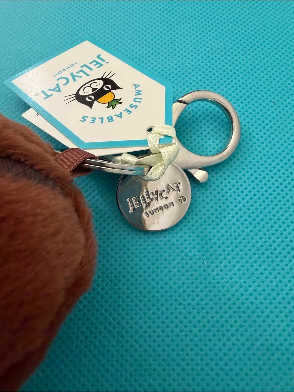 100% Authentic Jellycat Amuseables Coffee Bean Bag Charm Keychain - NWT